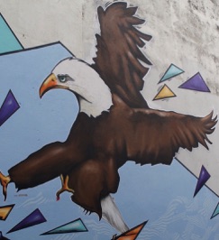Eagle street art, Reykjavik
